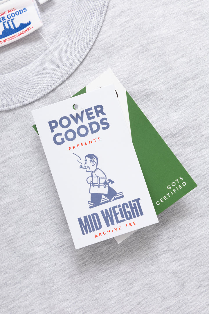 Power Goods - Archive T-Shirt Two Pack - Ash