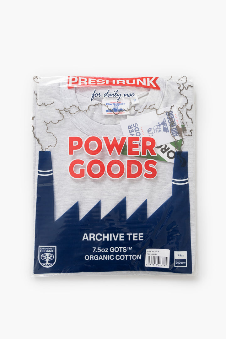 Power Goods - Archive T-Shirt Two Pack - Ash