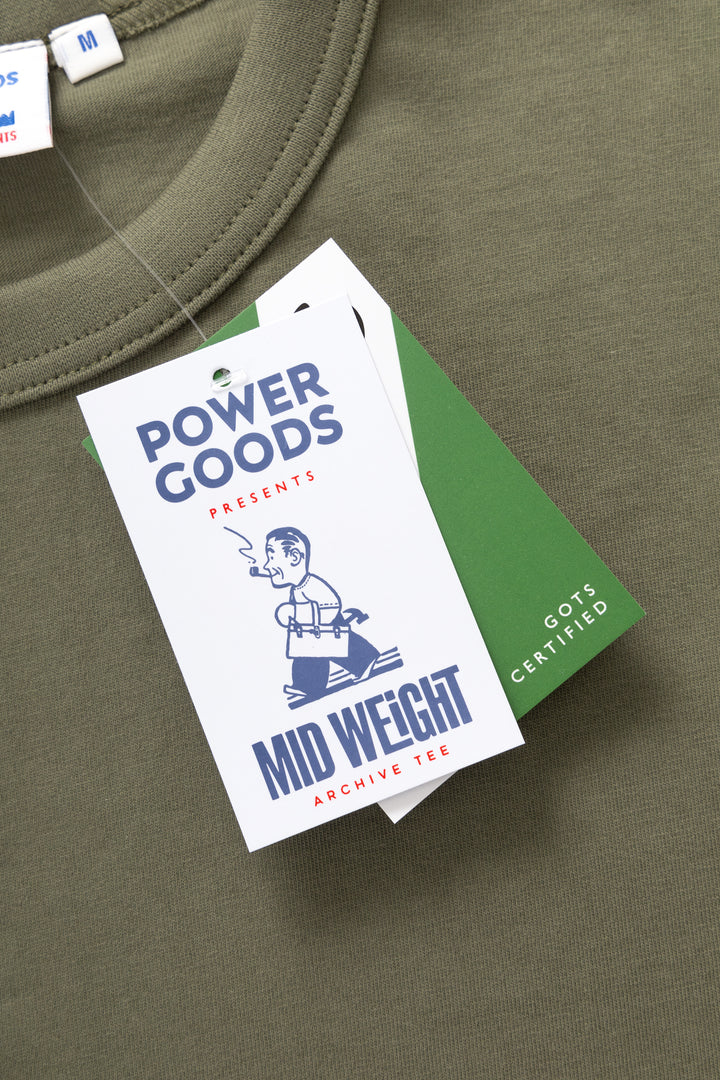 Power Goods - Archive T-Shirt Two Pack - Olive