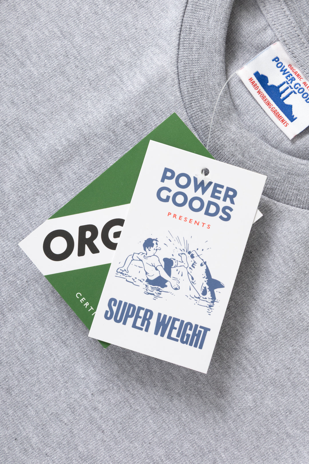 Power Goods - Super Weight T-Shirt - Heather Grey