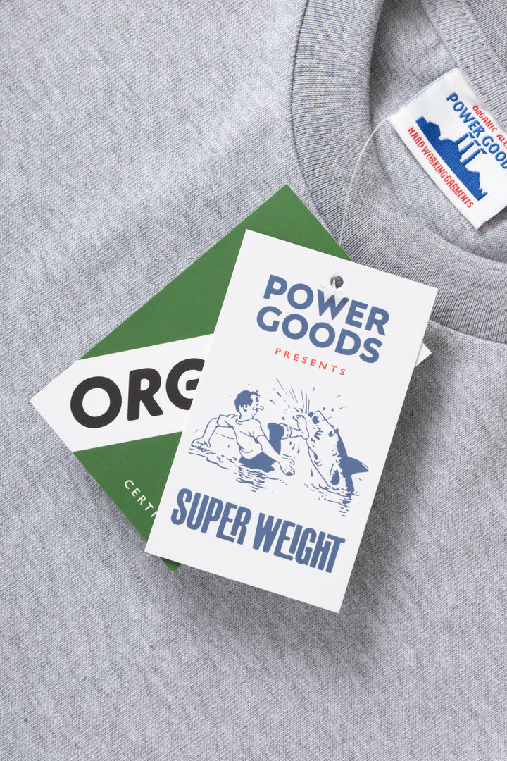 Power Goods - Super Weight T-Shirt - Heather Grey