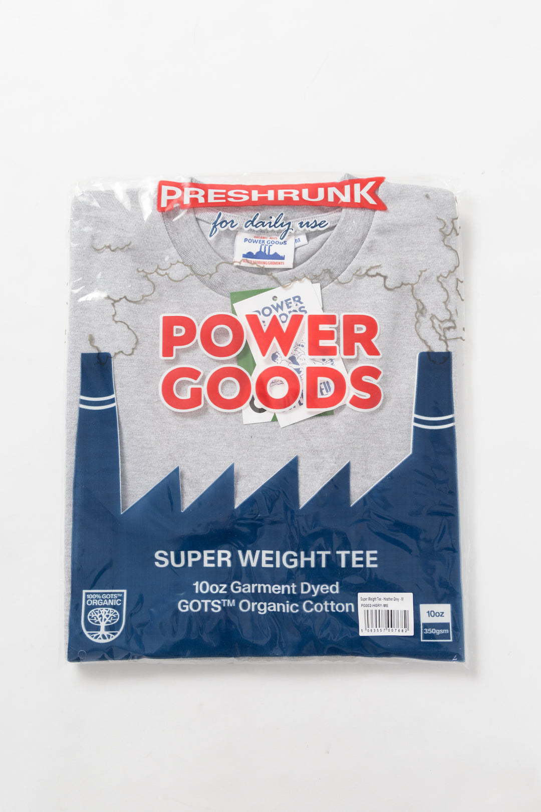 Power Goods - Super Weight T-Shirt - Heather Grey
