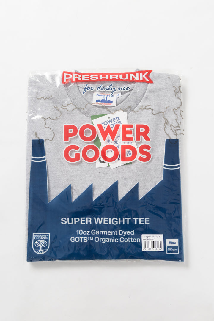 Power Goods - Super Weight T-Shirt - Heather Grey