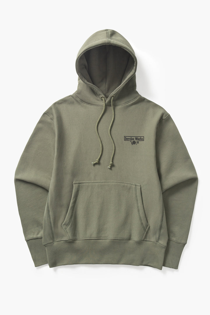 Service Works - Heavyweight Trademark Hoodie - Olive