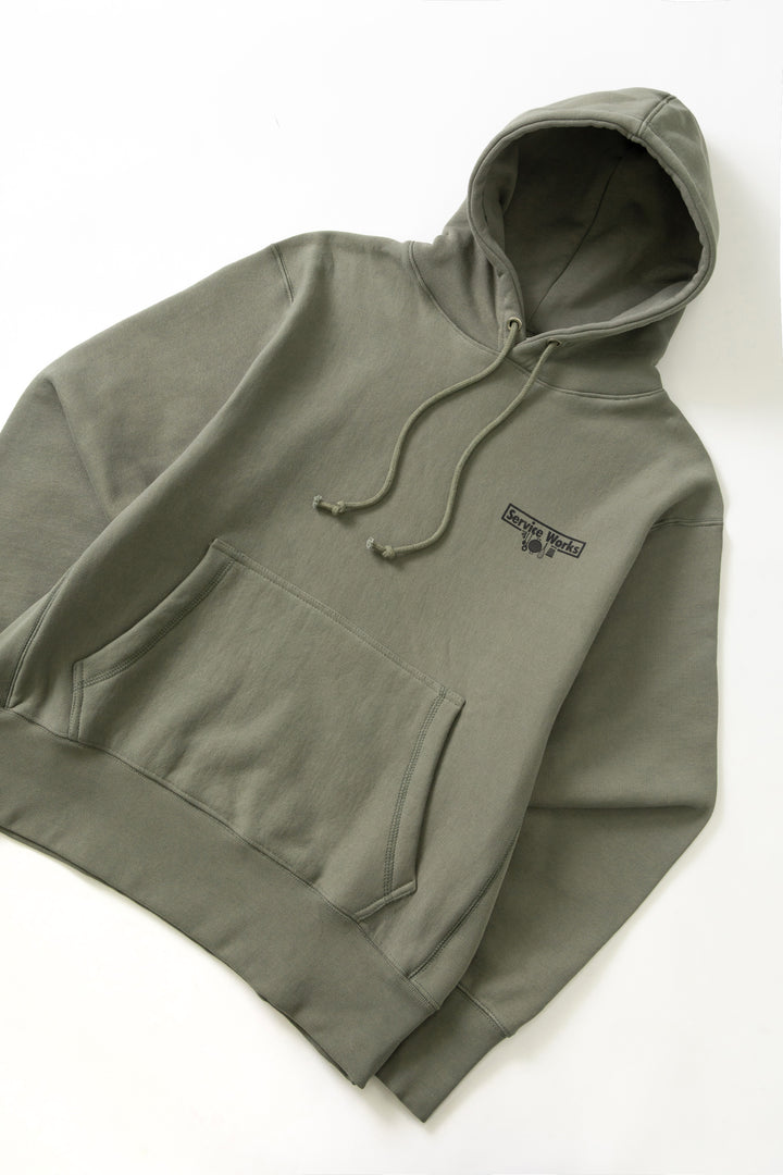 Service Works - Heavyweight Trademark Hoodie - Olive