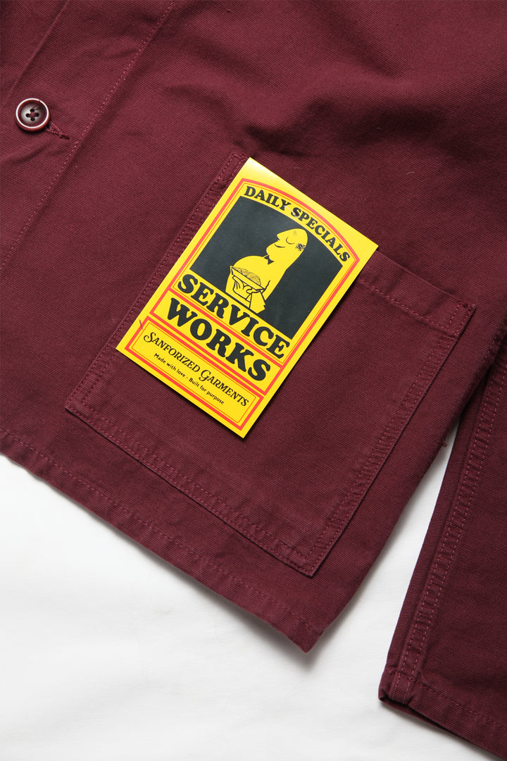Service Works - Classic Chore Shirt - Burgundy