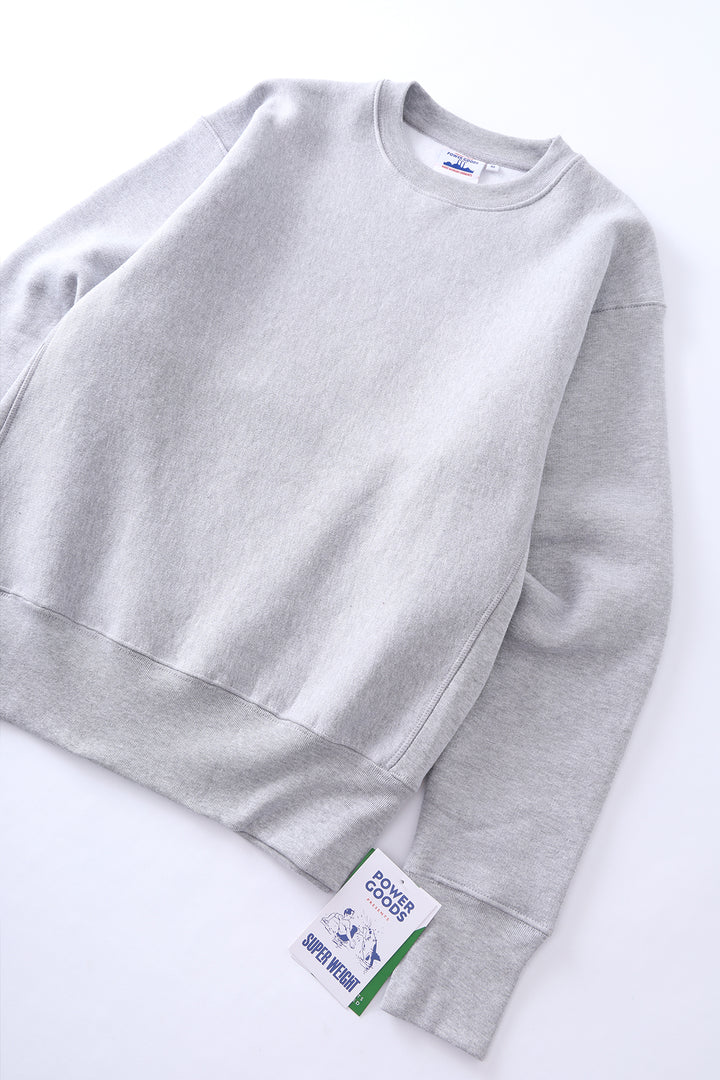 Power Goods - Super Weight Crewneck - Heather Grey