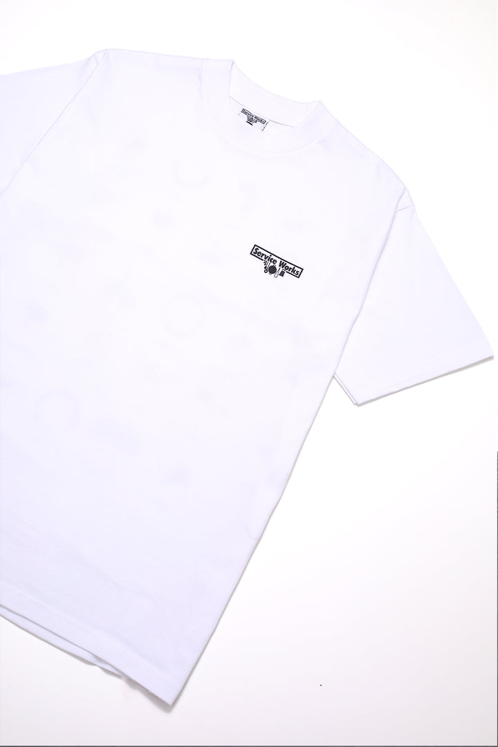 Service Works - Wine Spill Tee - White