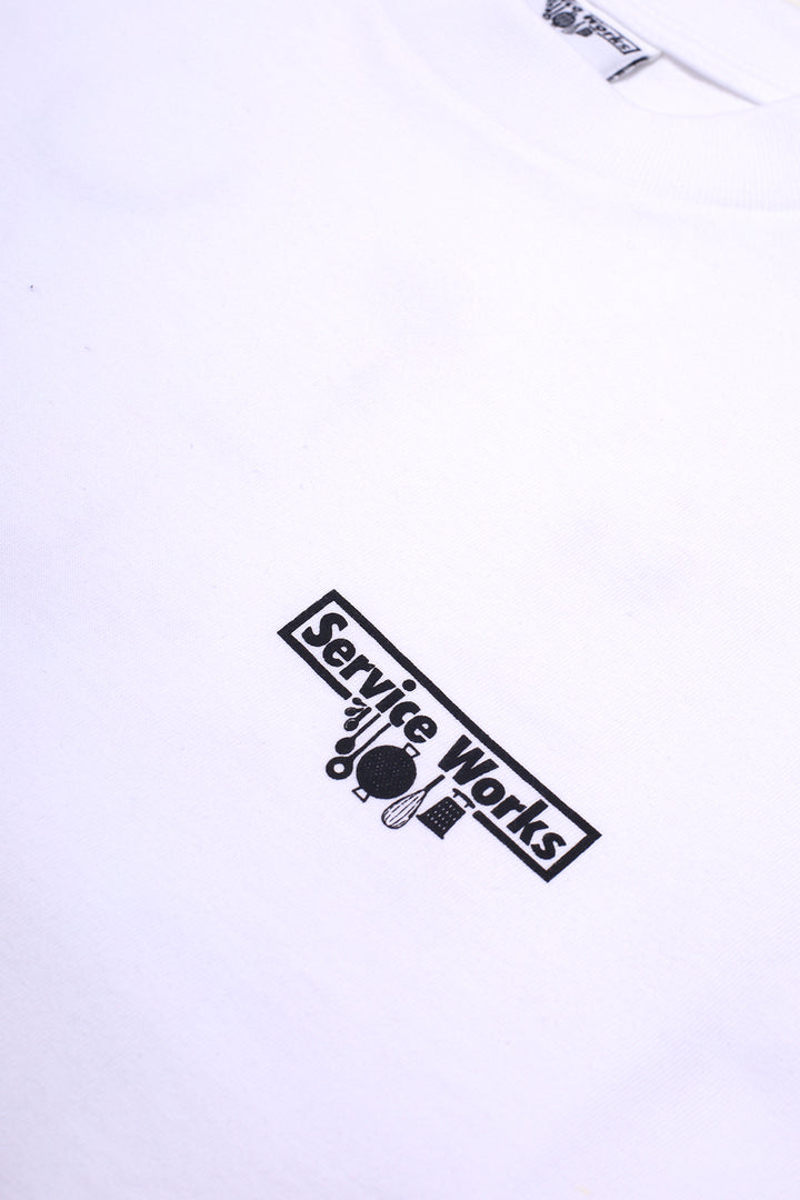 Service Works - Wine Spill Tee - White