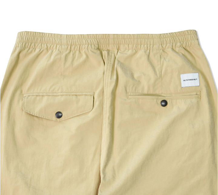 Outstanding & Co. - Shirred Waist Pants - Beige