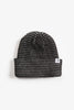Blacksmith - Tri-Colour Waffle Beanie - Black/Grey