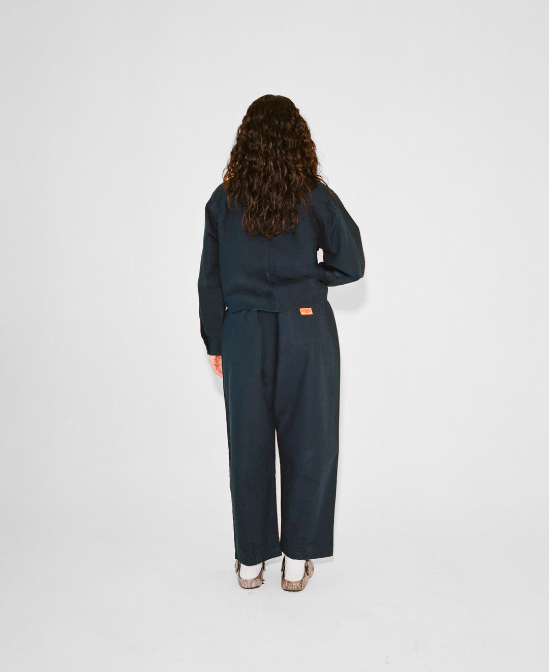 Service Works - Women's Cropped Work Jacket - Dark Navy