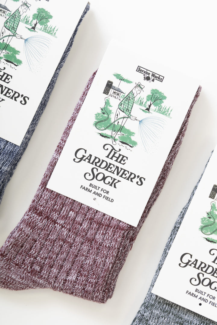 Service Works - The Gardener's Sock - Navy, Burgundy & Forest Gift Pack