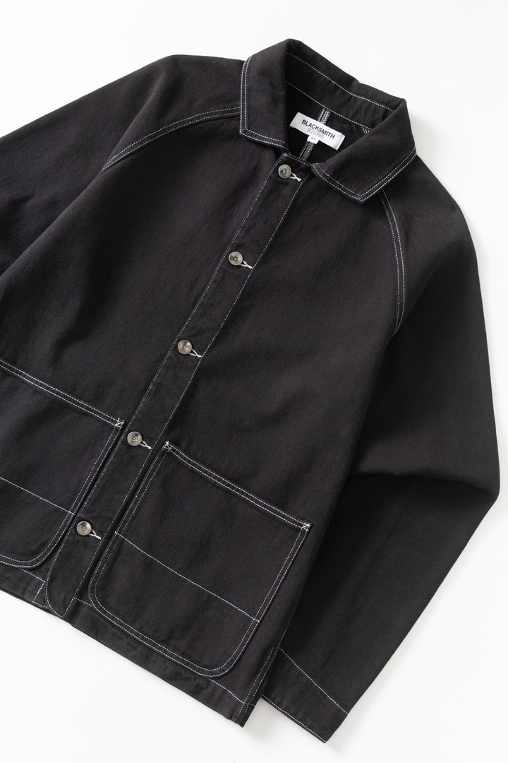 Blacksmith - Denim Coverall Jacket - Black