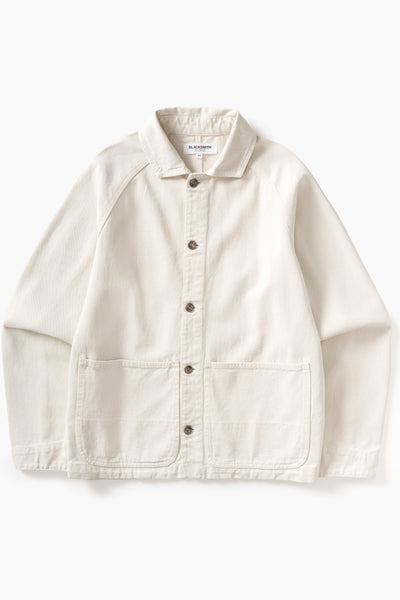 Blacksmith - Denim Coverall Jacket - Ecru