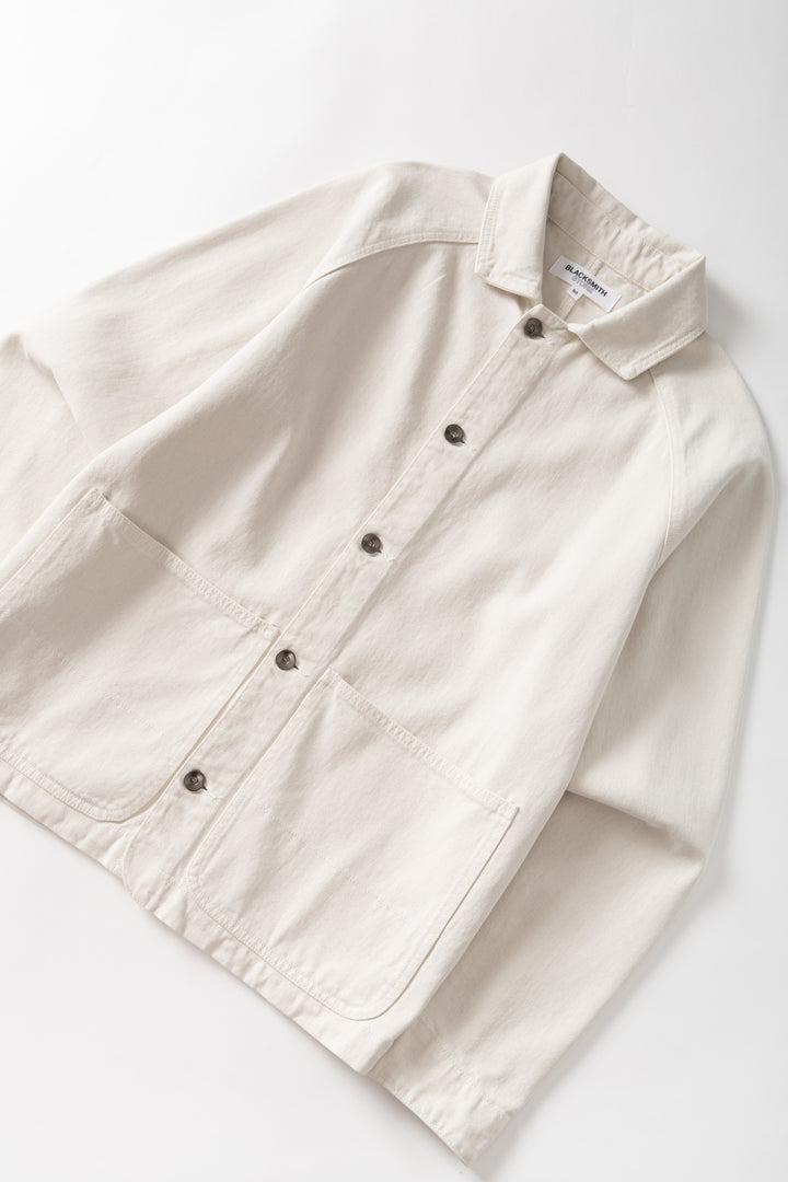Blacksmith - Denim Coverall Jacket - Ecru