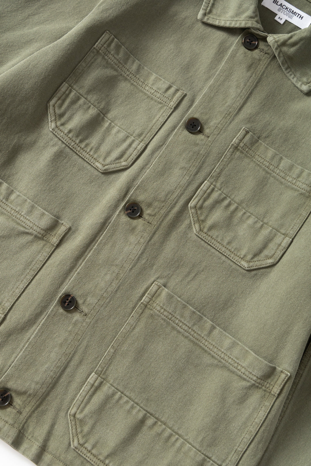 Blacksmith - Four Pocket Work Jacket - Olive