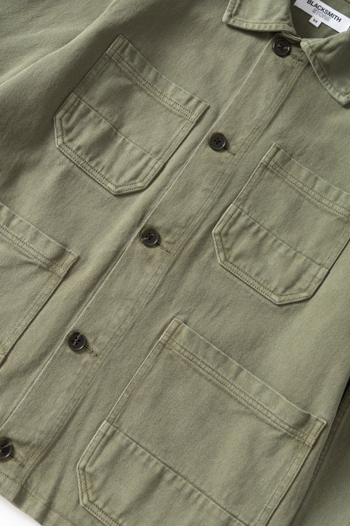 Blacksmith - Four Pocket Work Jacket - Olive