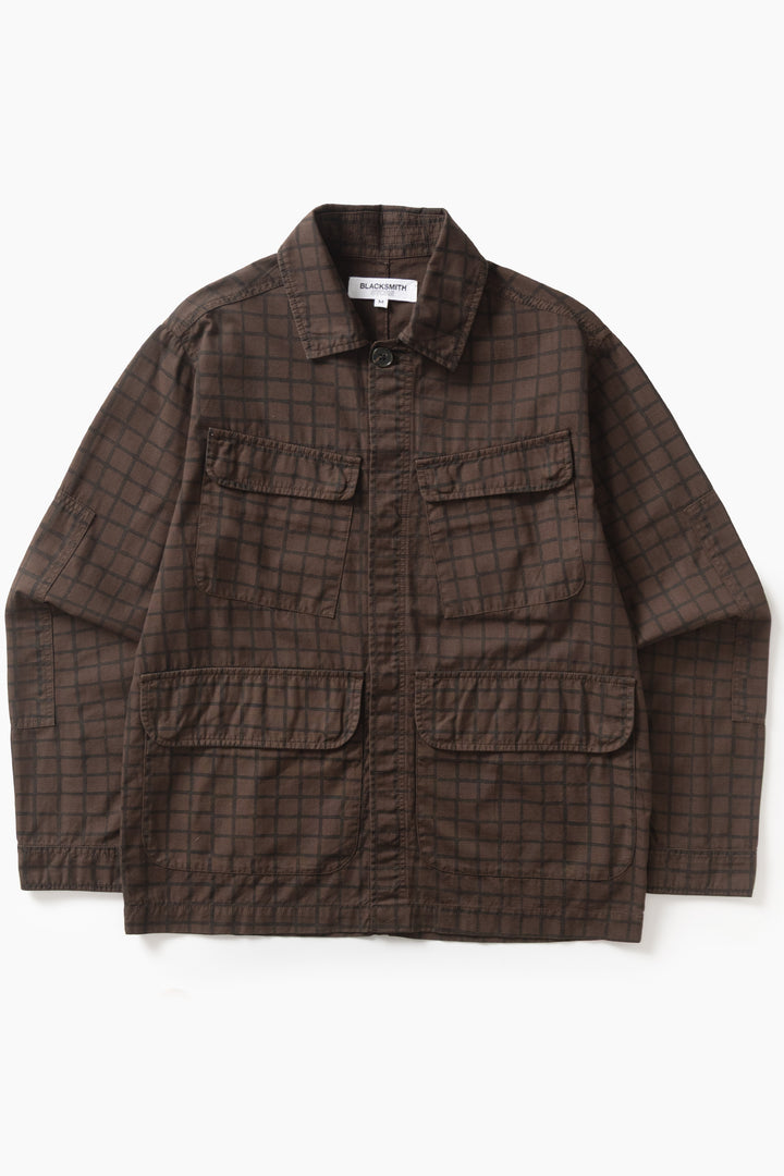 Blacksmith - Grid Jungle Jacket - Brown