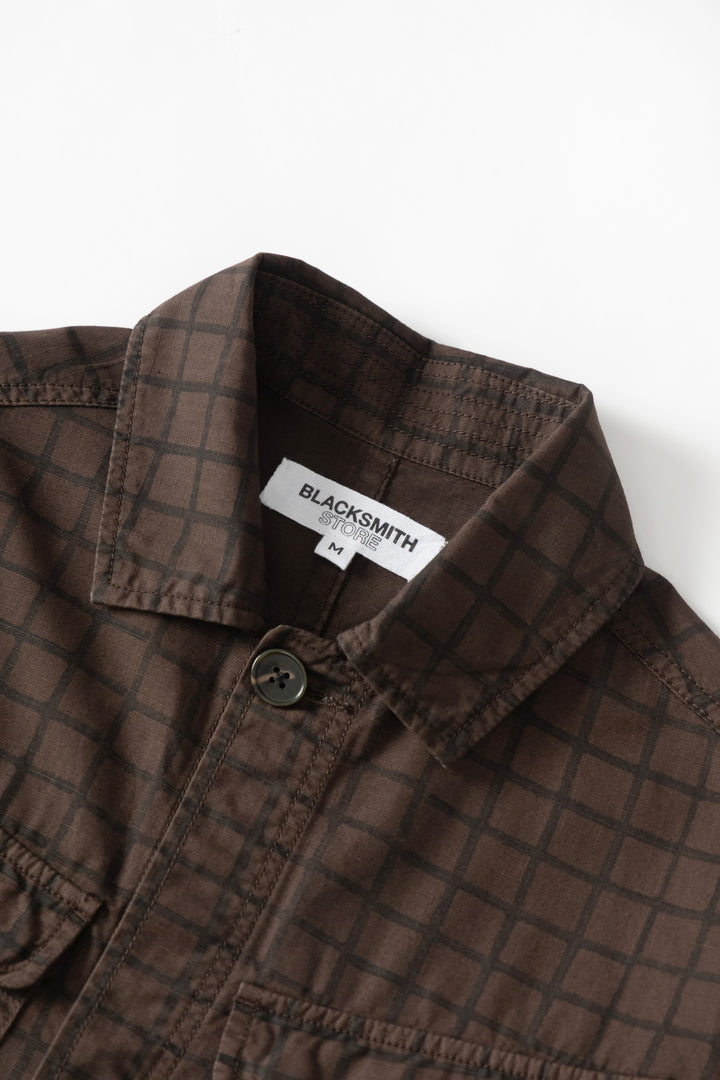 Blacksmith - Grid Jungle Jacket - Brown