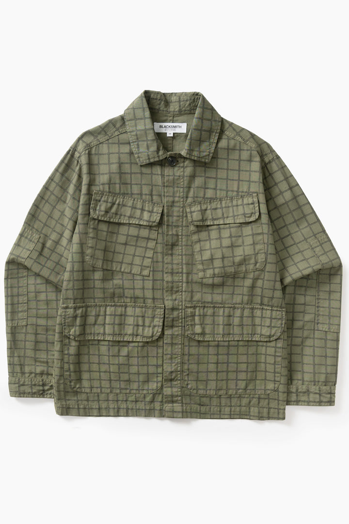 Blacksmith - Grid Jungle Jacket - Olive
