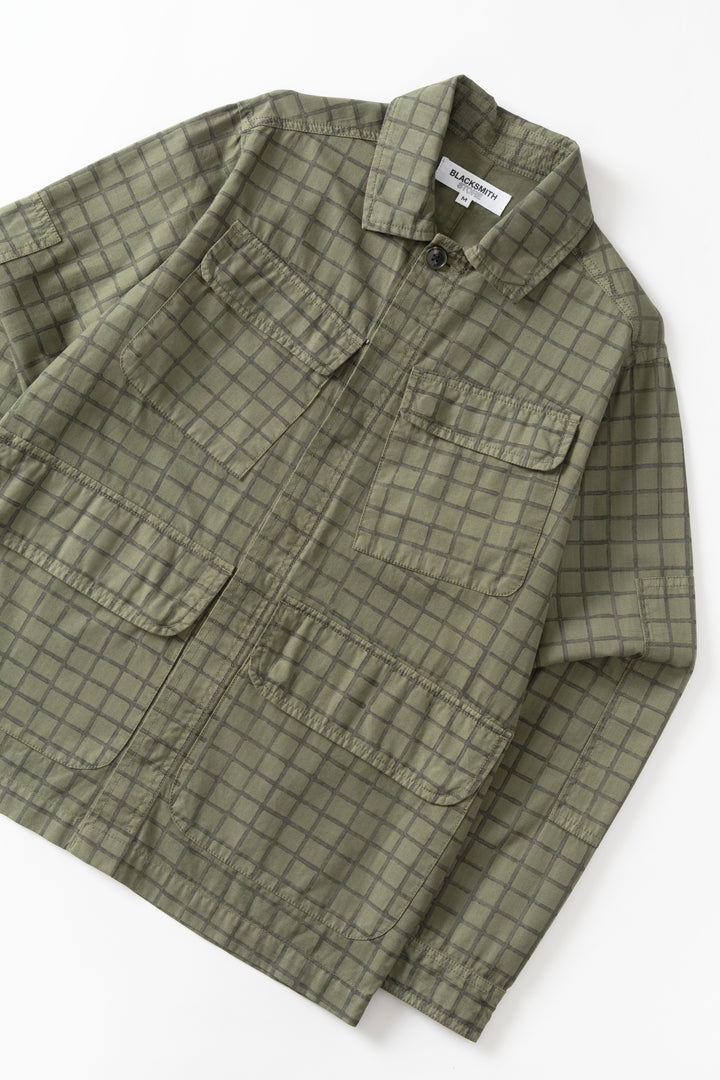 Blacksmith - Grid Jungle Jacket - Olive