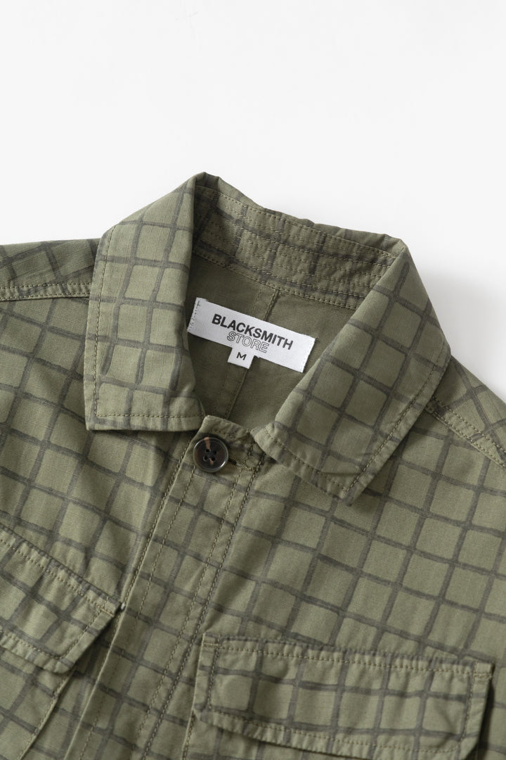 Blacksmith - Grid Jungle Jacket - Olive