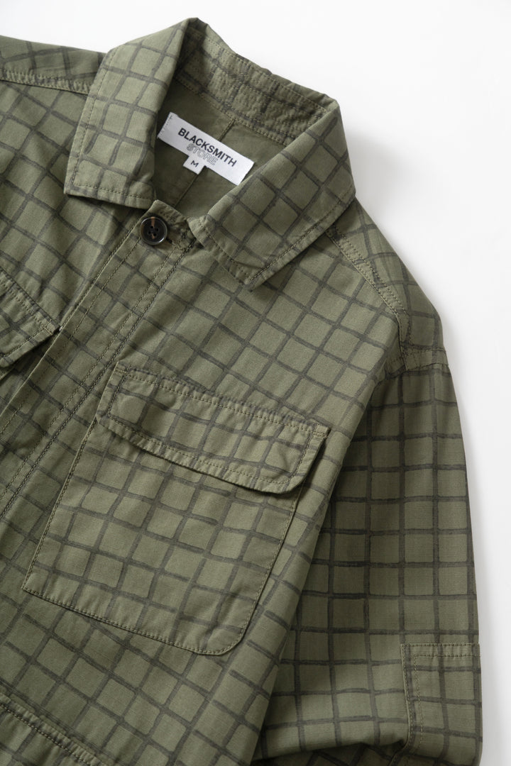 Blacksmith - Grid Jungle Jacket - Olive