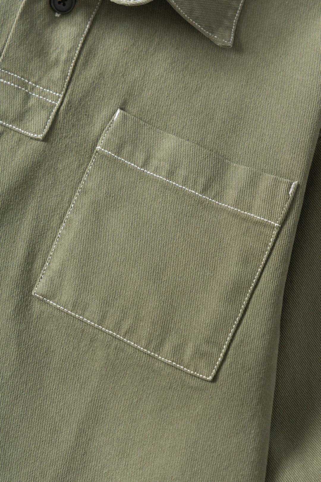 Blacksmith - Twill Two Button Popover - Olive
