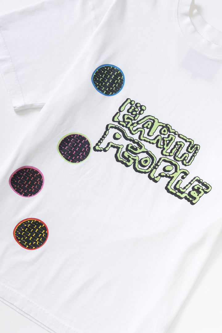 Earth People - Dots Tee - White