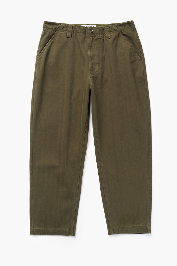 Blacksmith - Herringbone Work Pants - Olive