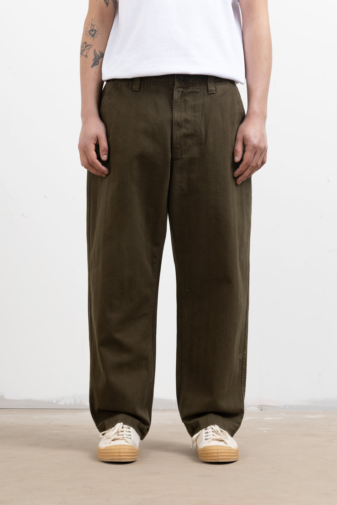 Blacksmith - Herringbone Work Pants - Olive