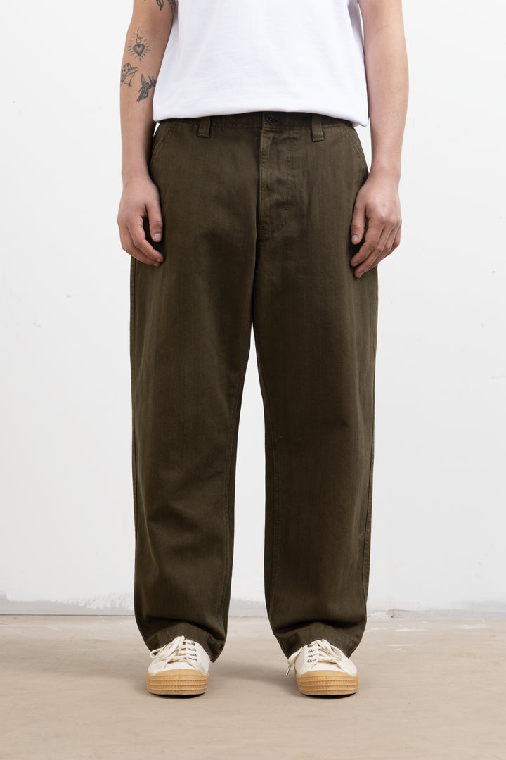 Blacksmith - Herringbone Work Pants - Olive