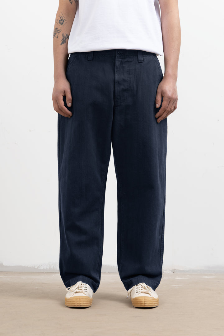 Blacksmith - Herringbone Work Pants - Navy