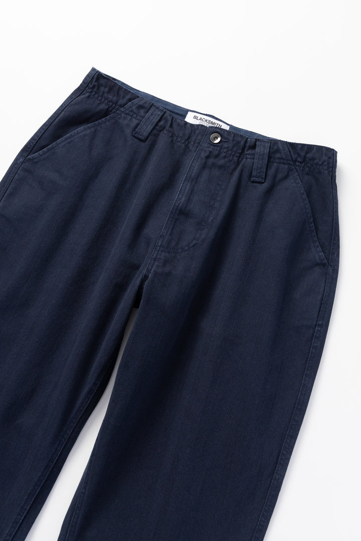 Blacksmith - Herringbone Work Pants - Navy
