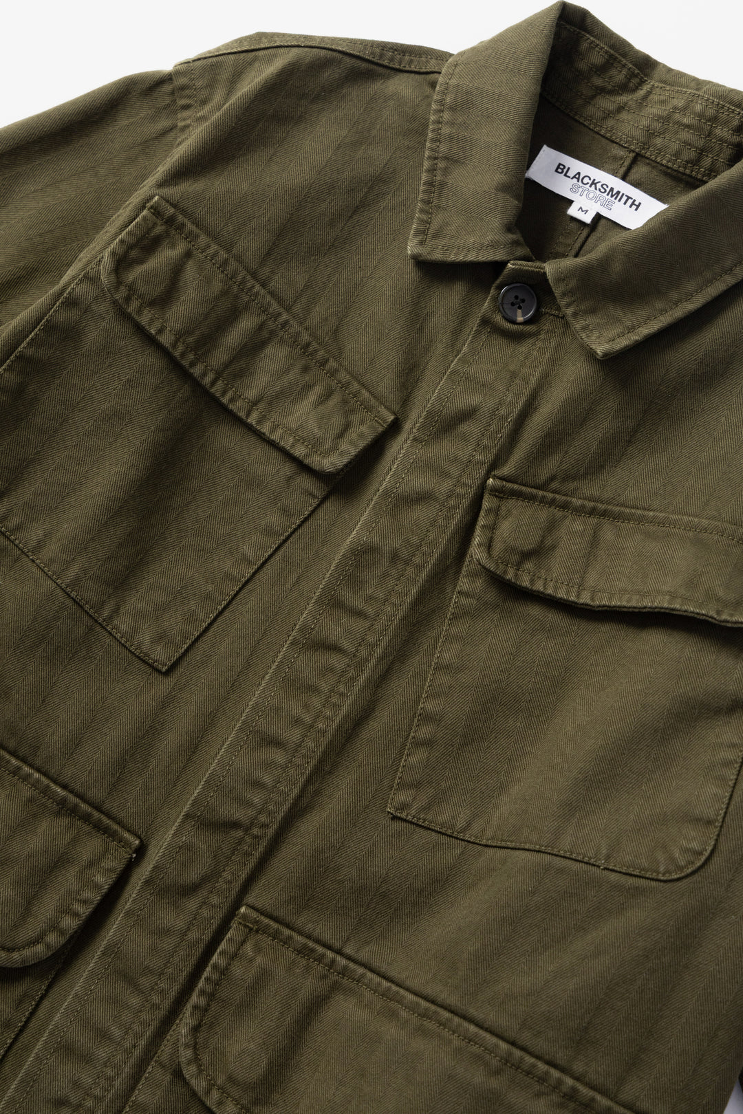 Blacksmith - Herringbone Jungle Jacket - Olive