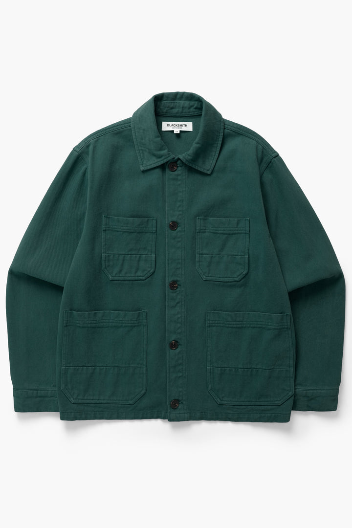 Blacksmith - Four Pocket Work Jacket - Evergreen