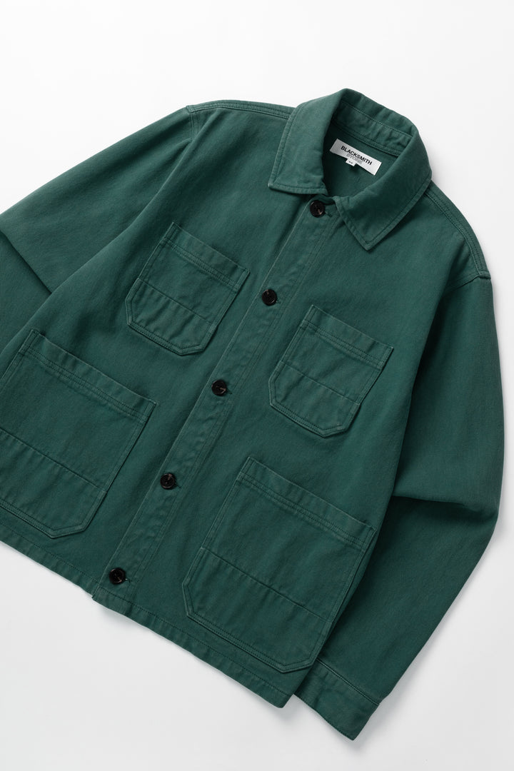Blacksmith - Four Pocket Work Jacket - Evergreen