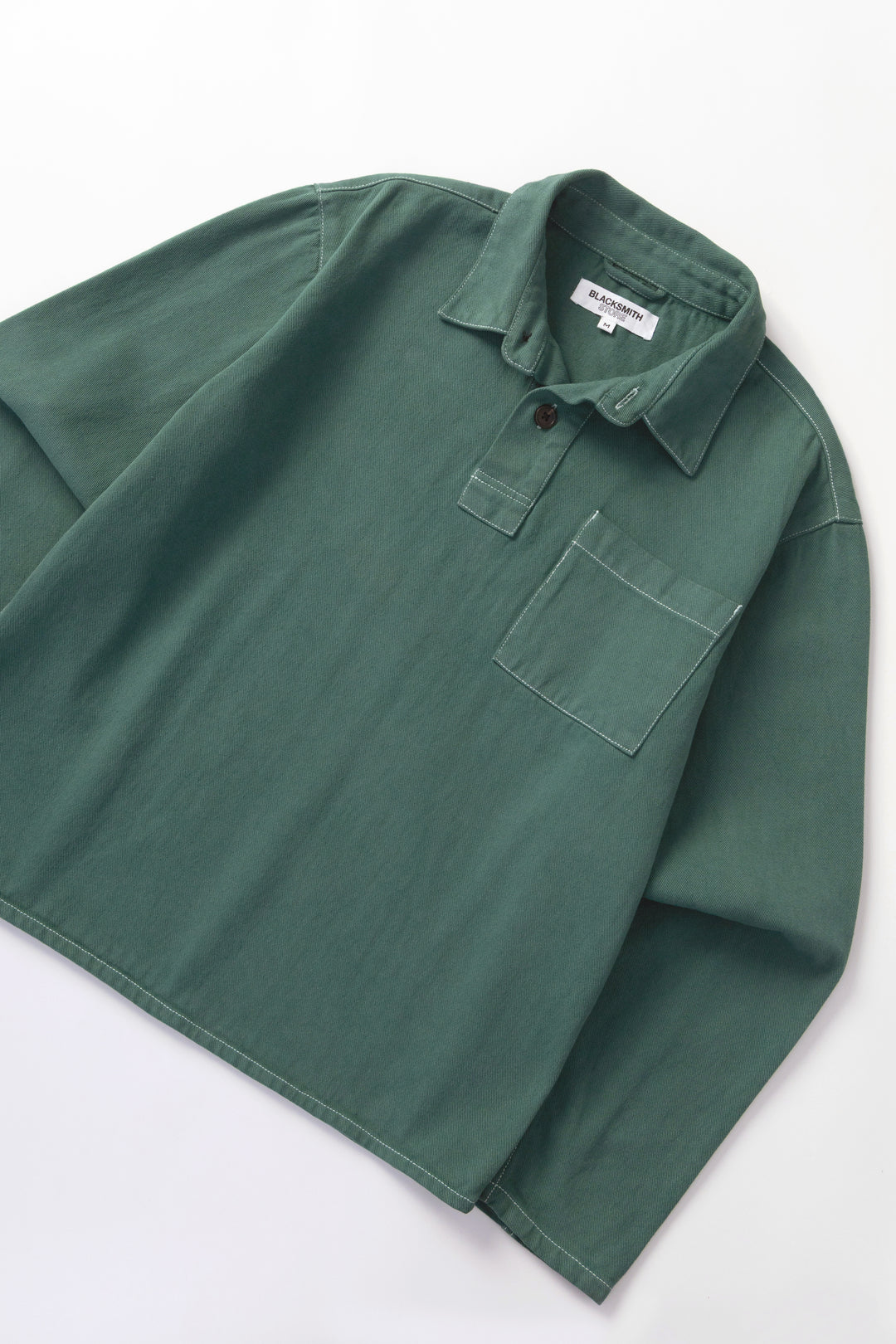 Blacksmith - Twill Two Button Popover - Evergreen