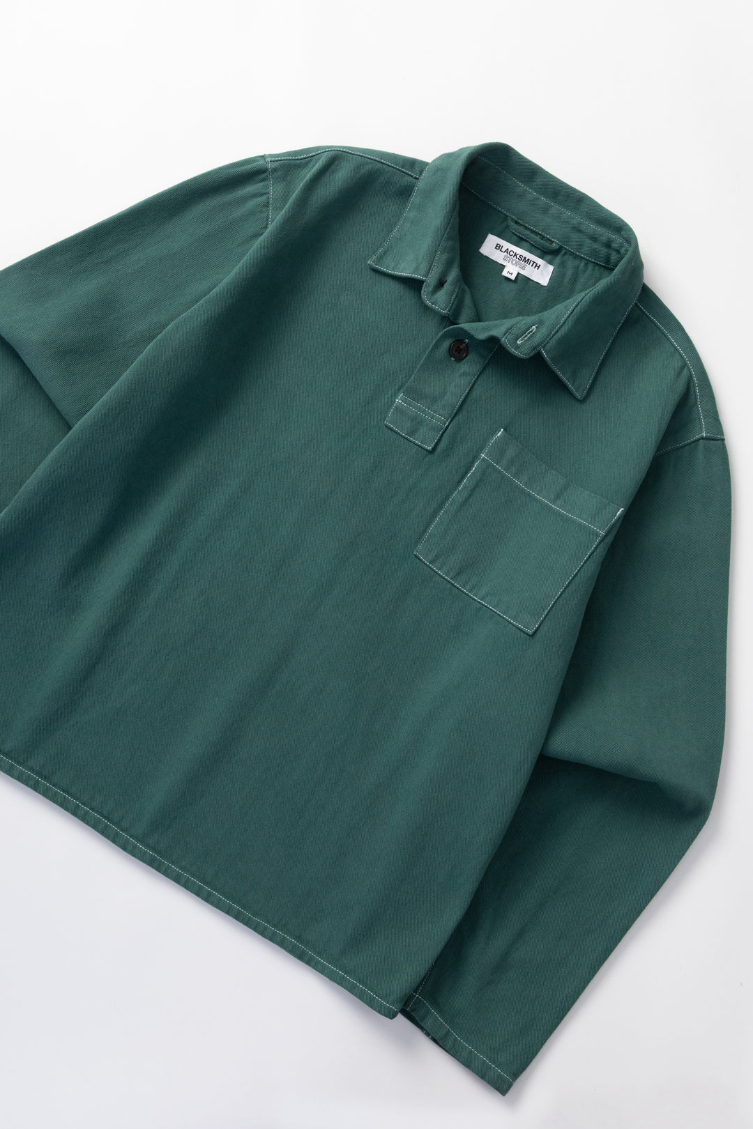 Blacksmith - Twill Two Button Popover - Evergreen