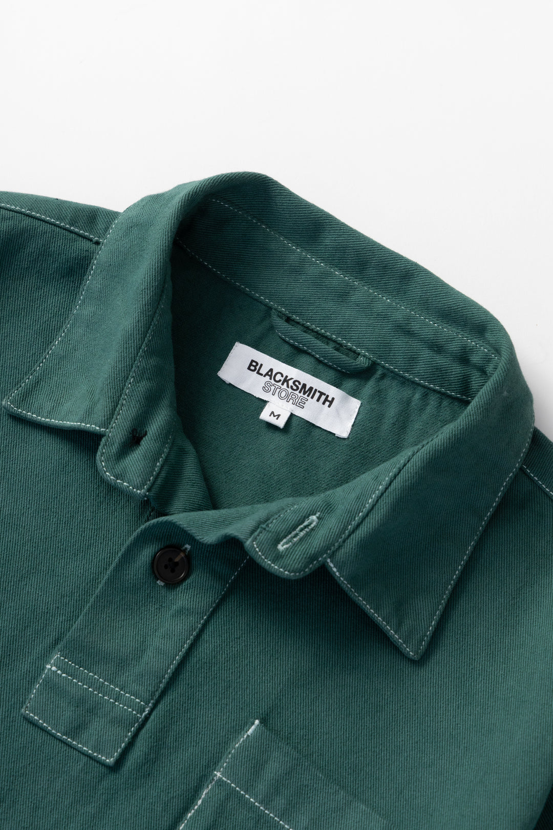 Blacksmith - Twill Two Button Popover - Evergreen