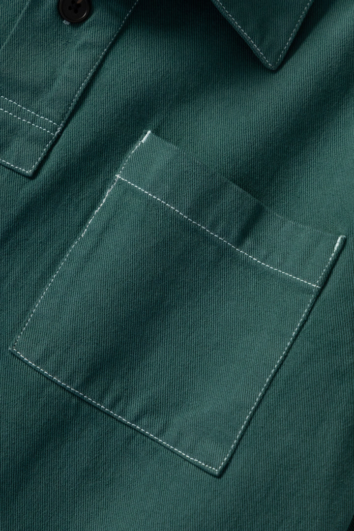 Blacksmith - Twill Two Button Popover - Evergreen