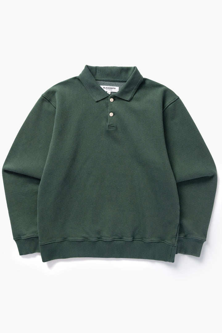 Blacksmith - Two Button Washed Rugby - Forest