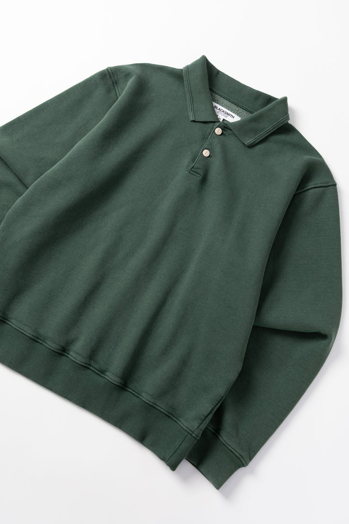 Blacksmith - Two Button Washed Rugby - Forest