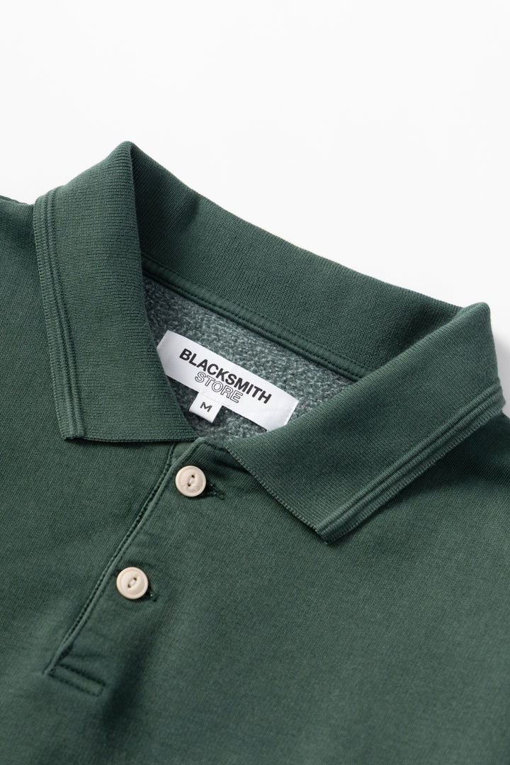 Blacksmith - Two Button Washed Rugby - Forest