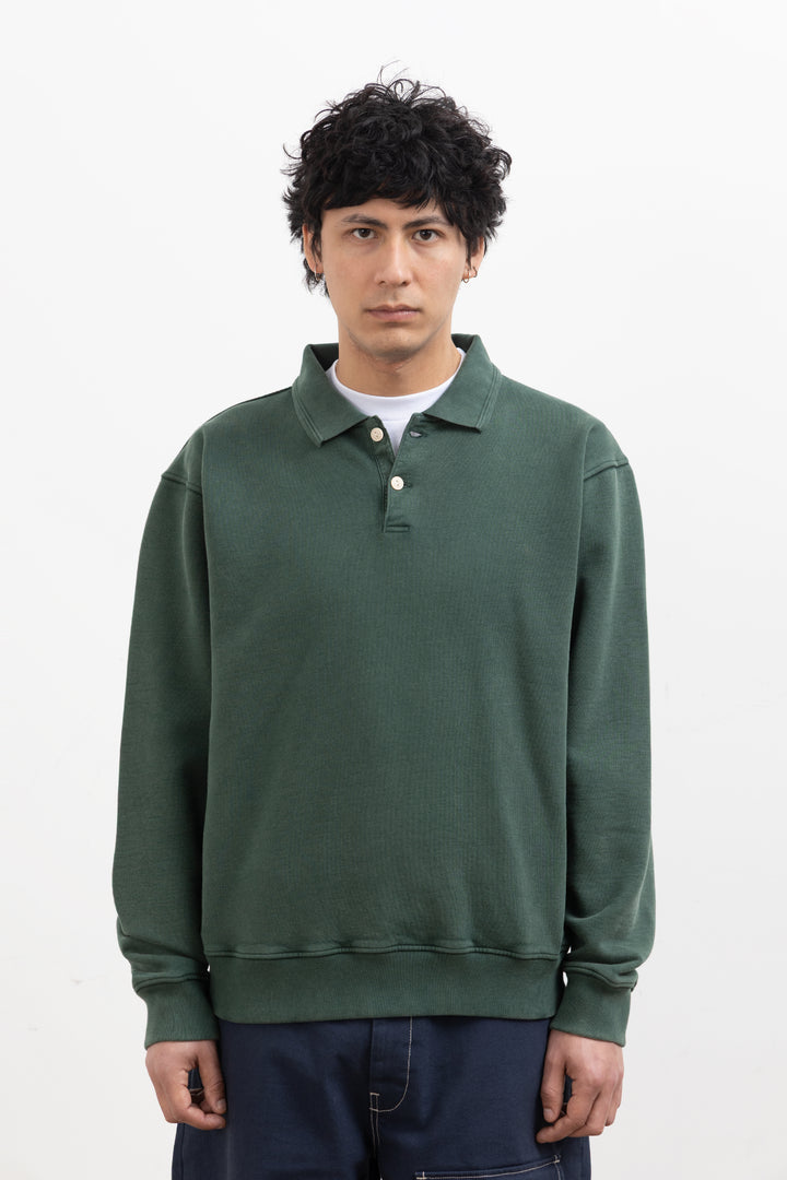 Blacksmith - Two Button Washed Rugby - Forest