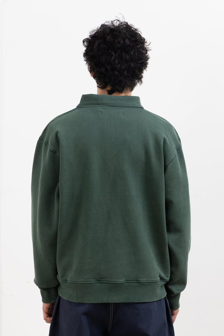 Blacksmith - Two Button Washed Rugby - Forest