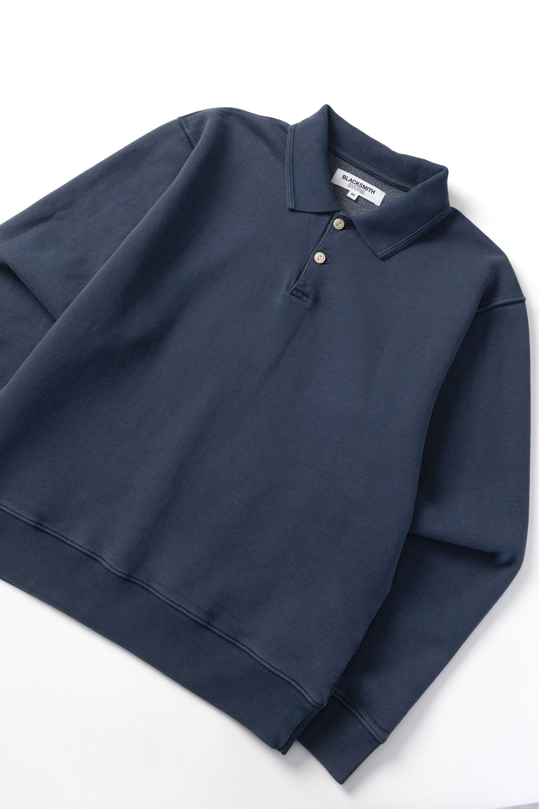 Blacksmith - Two Button Washed Rugby - Navy