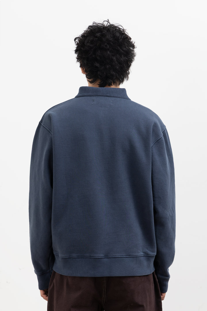 Blacksmith - Two Button Washed Rugby - Navy