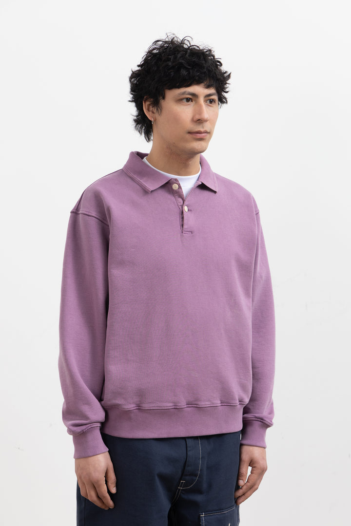 Blacksmith - Two Button Washed Rugby - Purple